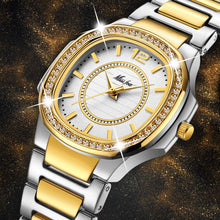 Load image into Gallery viewer, Fashion Watch Luxury Diamond Quartz Gold Wrist Watch Gifts For Women